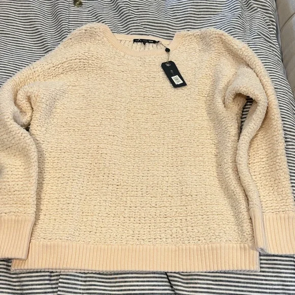 NWT rag & bone Textured Cream Sweater - Picture 4 of 6